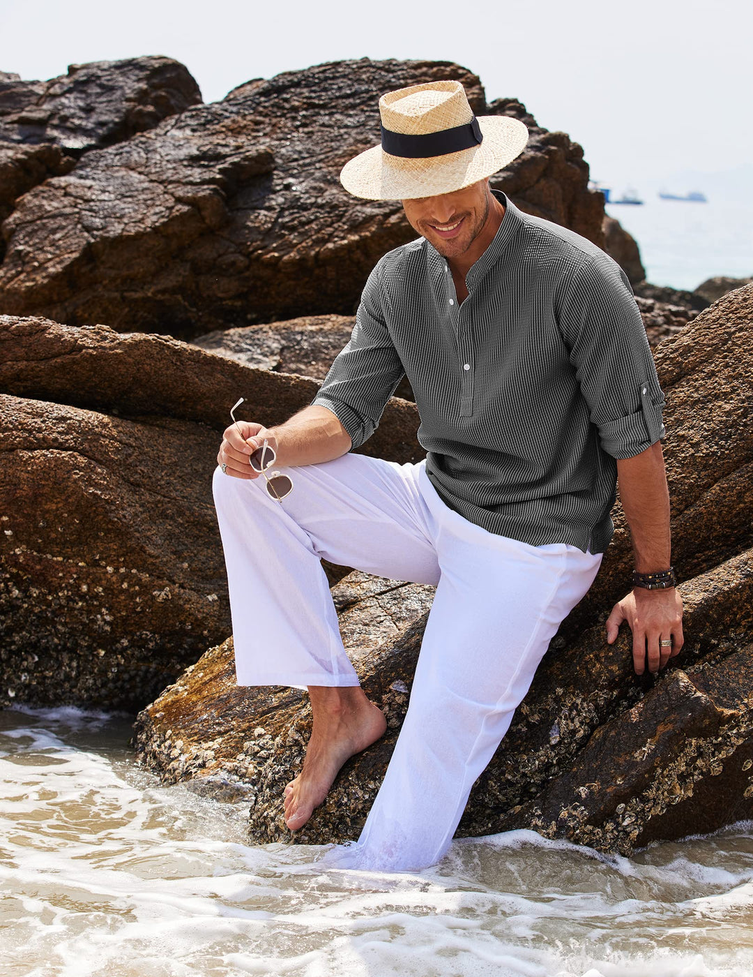 Liam's™ - Het Comfortabele en Stijlvolle Casual Langarmshirt