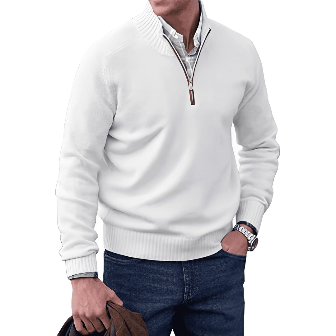 Jones™ - Elegante pullover met ritssluiting