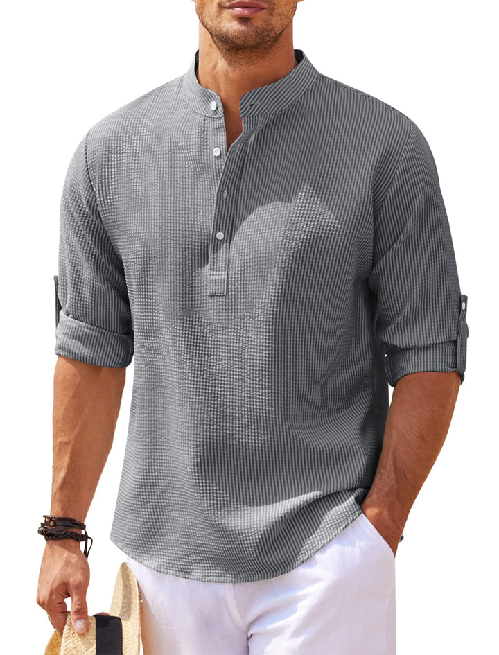 Liam's™ - Het Comfortabele en Stijlvolle Casual Langarmshirt