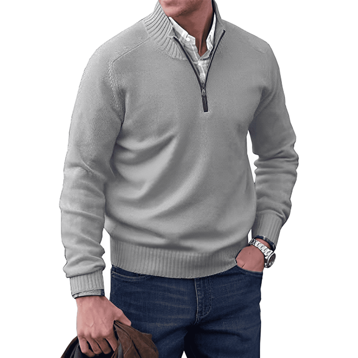 Jones™ - Elegante pullover met ritssluiting