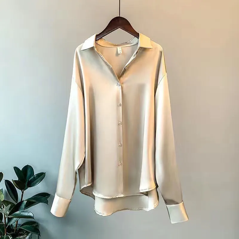 L'Aurablend Lotus™ Satijnen Blouse