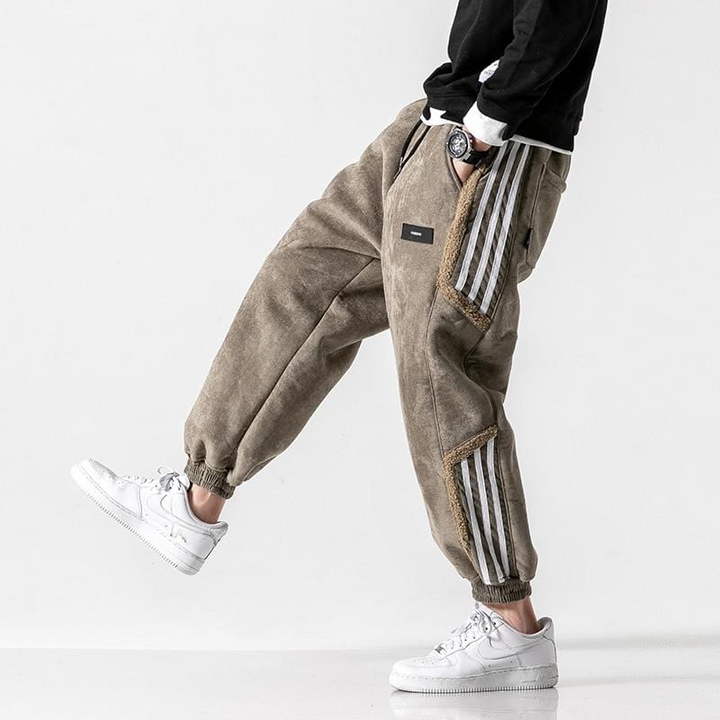 Alan™ - Urban Hype Sherpa jogger met bies