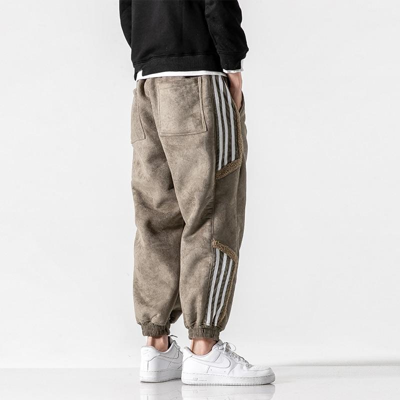 Alan™ - Urban Hype Sherpa jogger met bies