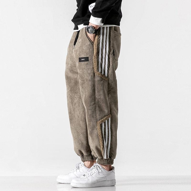 Alan™ - Urban Hype Sherpa jogger met bies