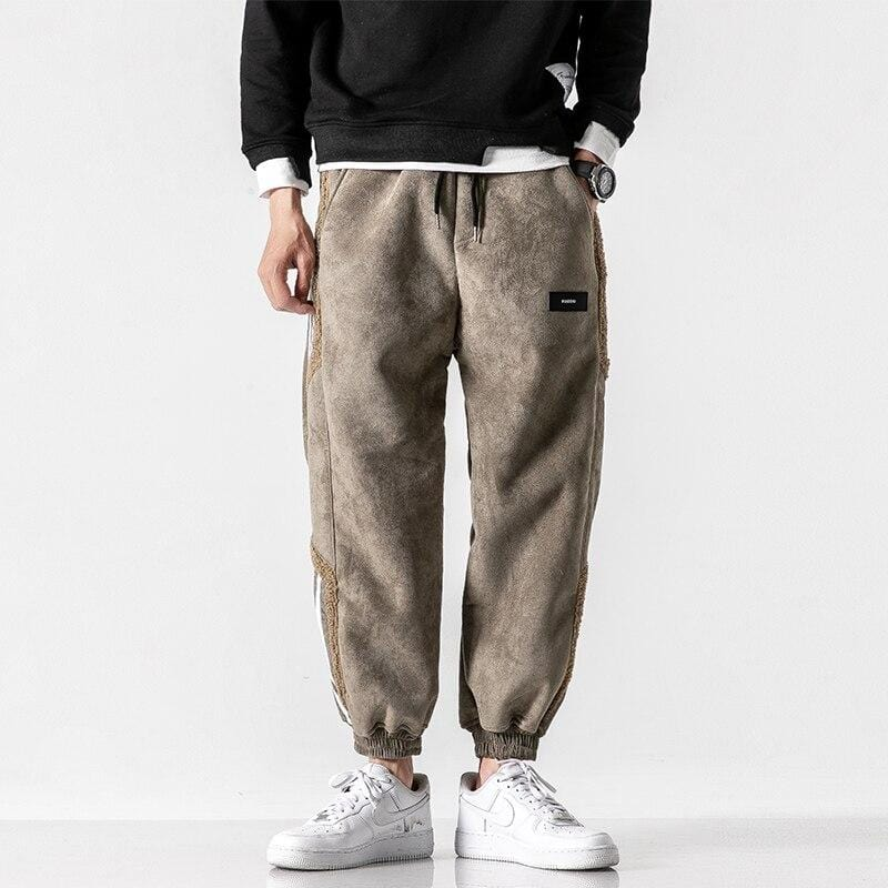 Alan™ - Urban Hype Sherpa jogger met bies