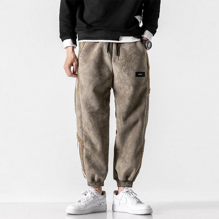 Alan™ - Urban Hype Sherpa jogger met bies