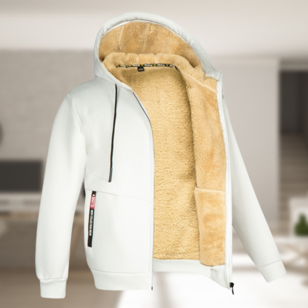 Sadi™ - Casual heren winterjas met capuchon en fleece