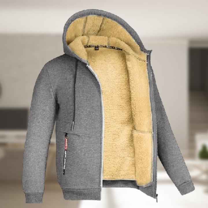 Sadi™ - Casual heren winterjas met capuchon en fleece