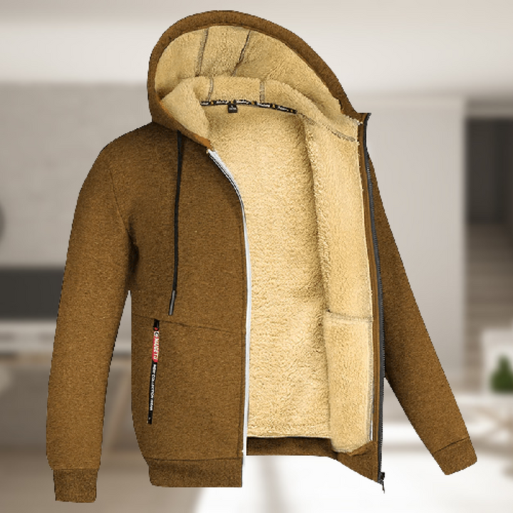 Sadi™ - Casual heren winterjas met capuchon en fleece