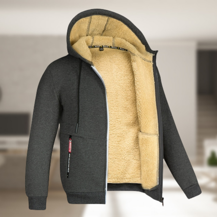 Sadi™ - Casual heren winterjas met capuchon en fleece