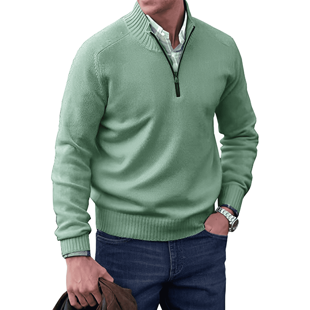 Jones™ - Elegante pullover met ritssluiting