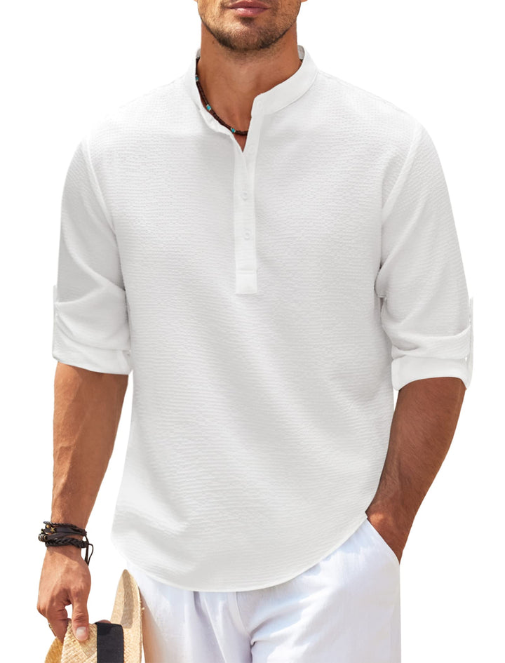 Liam's™ - Het Comfortabele en Stijlvolle Casual Langarmshirt