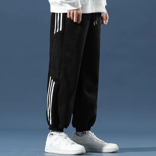 Alan™ - Urban Hype Sherpa jogger met bies