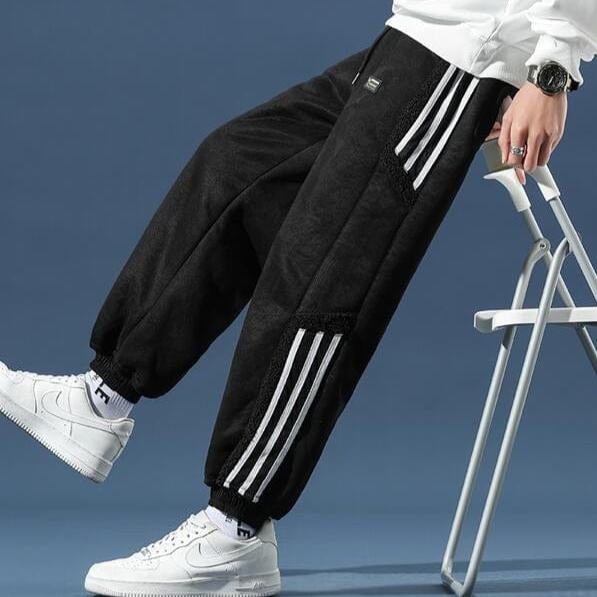 Alan™ - Urban Hype Sherpa jogger met bies