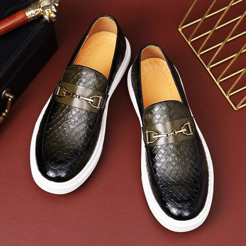 GIOVANNI™ - NoirVerde Couture Loafer